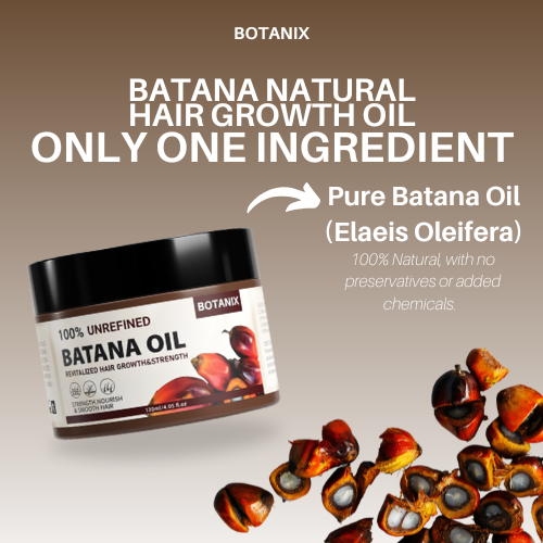 Óleo natural para o crescimento do cabelo Batana