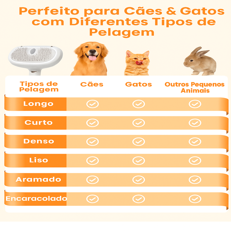 pente de spray para animais de estimação